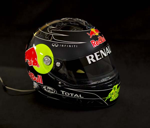 Sebastian Vettel racing helmet